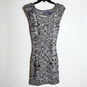 VTG Y2K De Rotchild Marbled Knit Sweater Dress, Size S